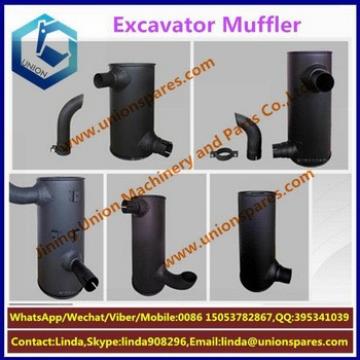 Factory price R130 Exhaust muffler Excavator muffler Construction Machinery Parts Silencer
