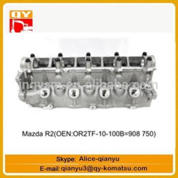 excavator engine parts Mazda R2(OEN OR2TF-10-100B=908750) cylinder head