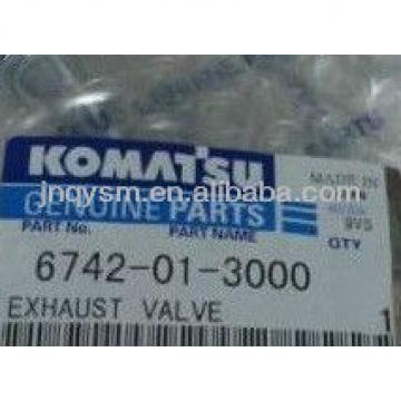 Genuine Part 6742-01-3000 exhaust valve for PC300-7