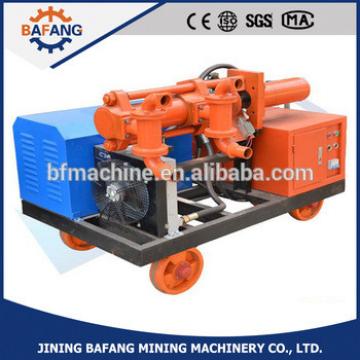 Hydraulic double piston injection pump for concrete mine use