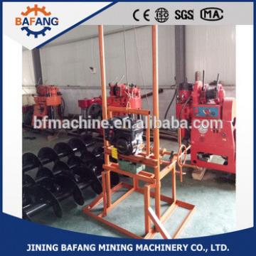 Foldable gasoline water well drilling machine small drilling rig on soil