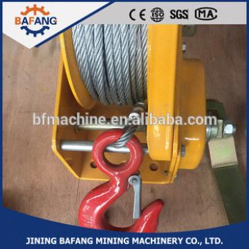 portable hand winch with brake