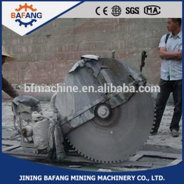 Electric motor power quarry natural stone chopper cutting machine With Travelling Rail