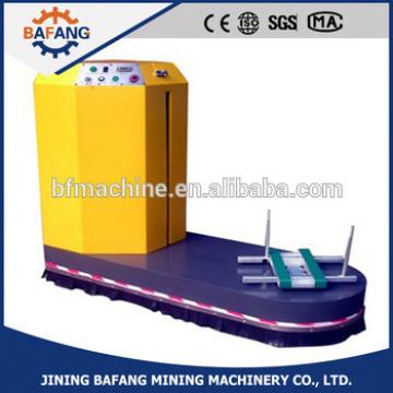 LP600 semi-auto luggage wrapping machine used in airport