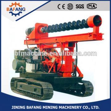 Mini Solar power photovoltaic crawler ground drilling pile driver for screw installing