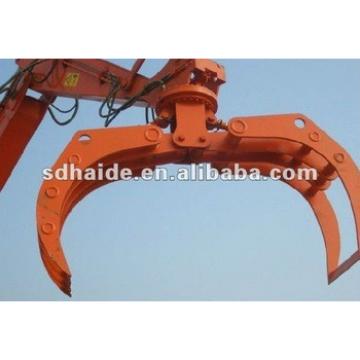 volvo hydraulic log grapples/log grapple garb/log grapple fork for excavator for sale in stock