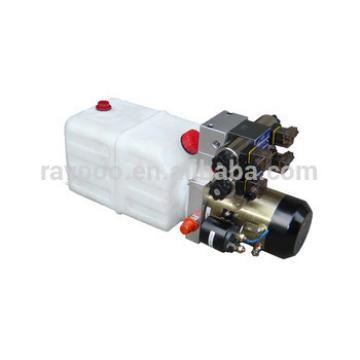 12v dc hydraulic power unit plastic hydraulic oil tank