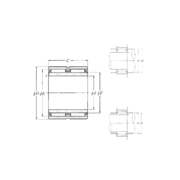 NAO-40×62×40ZW NTN Needle Roller Bearings