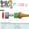 KOMATSU PC200-2 SWING MOTOR hydraulic piston pump parts #1 small image