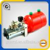 DC12V mini hydraulic power unit driven by eletric motor with hand pump