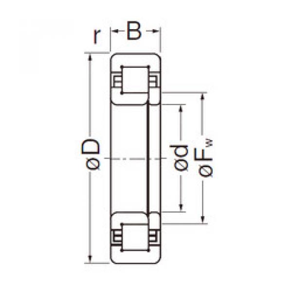 Original SKF Cylindrical Roller Bearings NUP2206EG NACHI #1 image