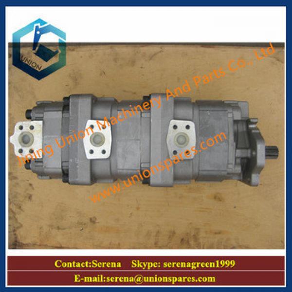 OEM WA470-5 WA480-5 Wheel Loader Hydraulic Triple Gear Pump Assembly 705-55-43000(SAL125+140+22) #1 image