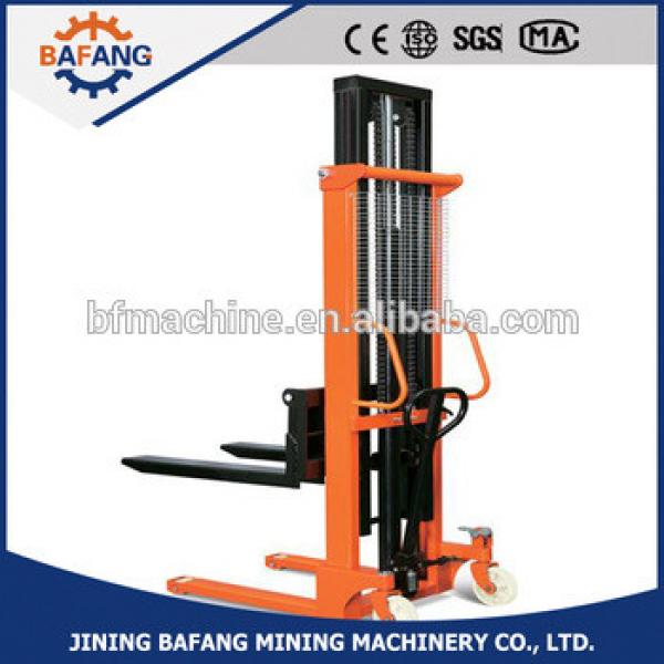MS20 manual mobile hydraulic lifting stacker forklift #1 image
