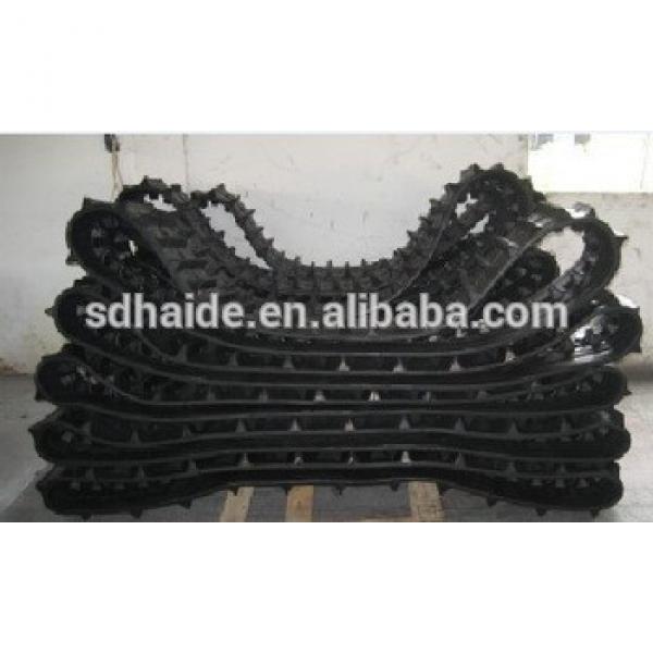 excavator 301 rubber track,230x48x62,230x48x66,230x48x70 rubber crawler base,excavator undercarriage spare parts #1 image