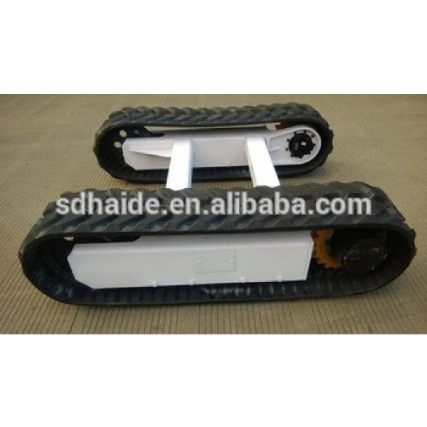 DH80 rubber track,DH80 excavator rubber track belt,DH80 track shoe #1 image