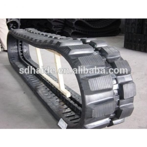 Daewoo excavator DH35 rubber track,mini rubber track for mini excavator DH35 #1 image