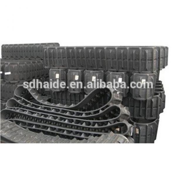 MM25 excavator rubber track,mini rubber crawler track 300x52.5x76 #1 image