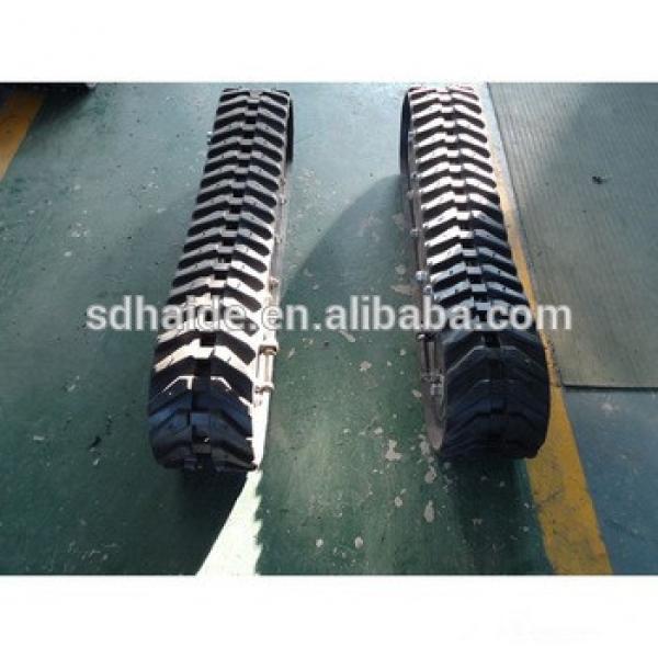 260x109x37,320x100x40 rubber track,PC10 excavator mini rubber shoe #1 image