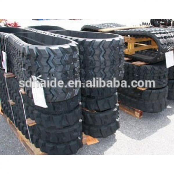 450x76x80 rubber track, rubber crawler track 450x76x84, rubber track undercarriage 350x54.5x86 for excavator farm machinery #1 image