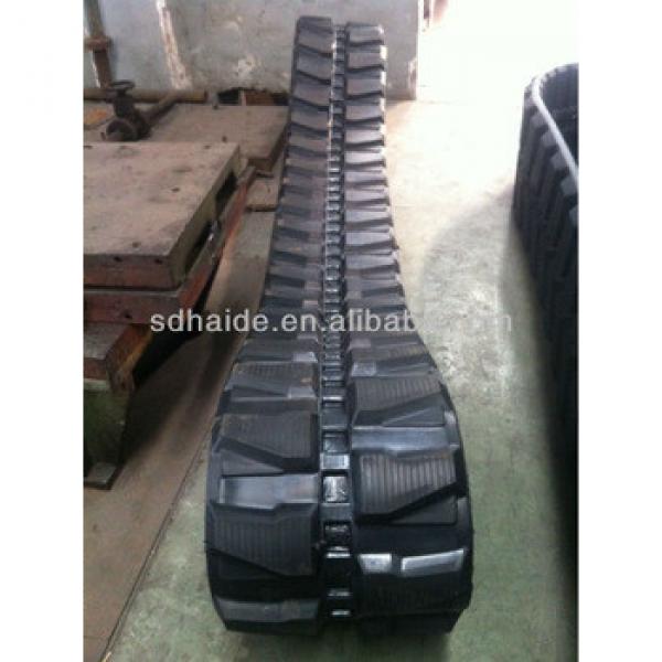 450x81x72 rubber track,excavator EX60LC7 EX60-1-2-3 rubber belt track #1 image