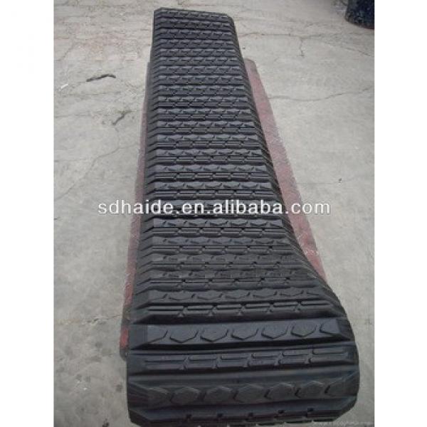 PC75UU rubber track,hitahci EX120-2 rubber track, rubber replacement track #1 image