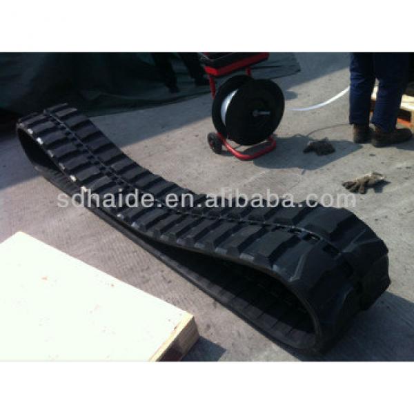 rubber crawler for excavator, rubber track, rubber belt for SH70 SH100 SH120 SH160 SH200 SH260 SH265 SH280 SH300 SH340 #1 image