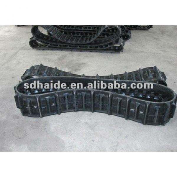 doosan excavator rubber track, excavator rubber belt, rubber track #1 image