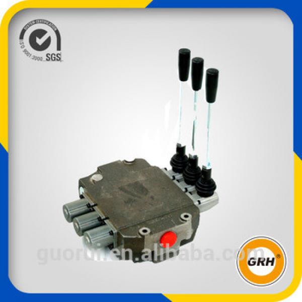 45LPM 3 spools hydraulic monoblock control valve #1 image