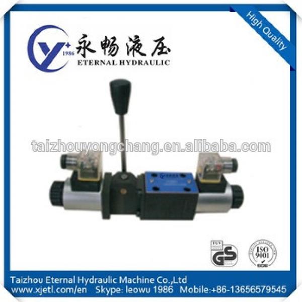 FactoryPrice YJ4WE6 Series Hydraulic Hand operated Valve 24 volt Solenoid timer variable flow Directional Control Valve #1 image