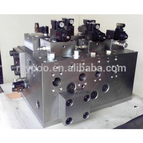 Stainless steel bowl press valves block #1 image