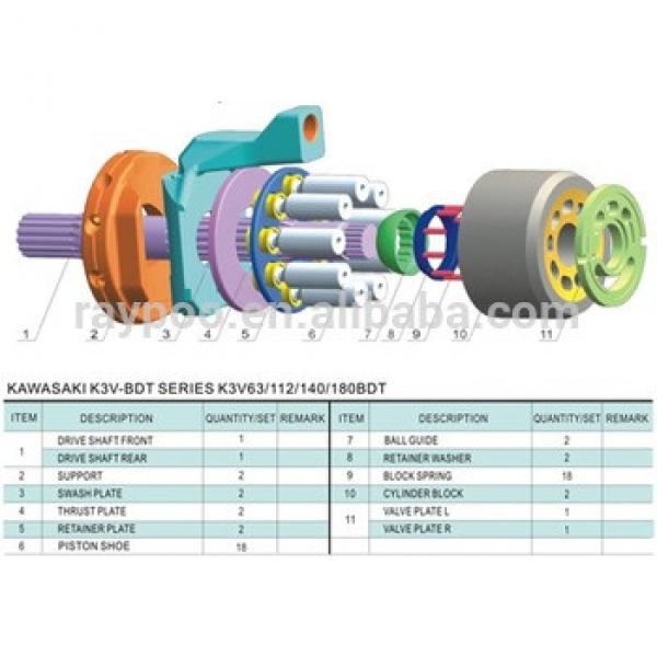 hydraulic pump parts kobelco #1 image