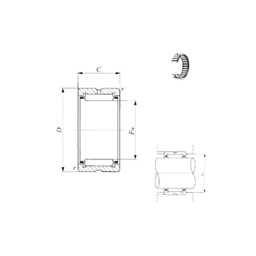 RNA 4876 IKO Needle Roller Bearings #1 image