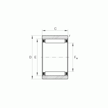 RNAO45X55X17 INA Needle Roller Bearings #1 image