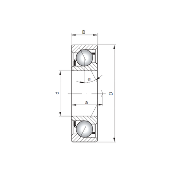 7016 C ISO Angular Contact Ball Bearings #1 image